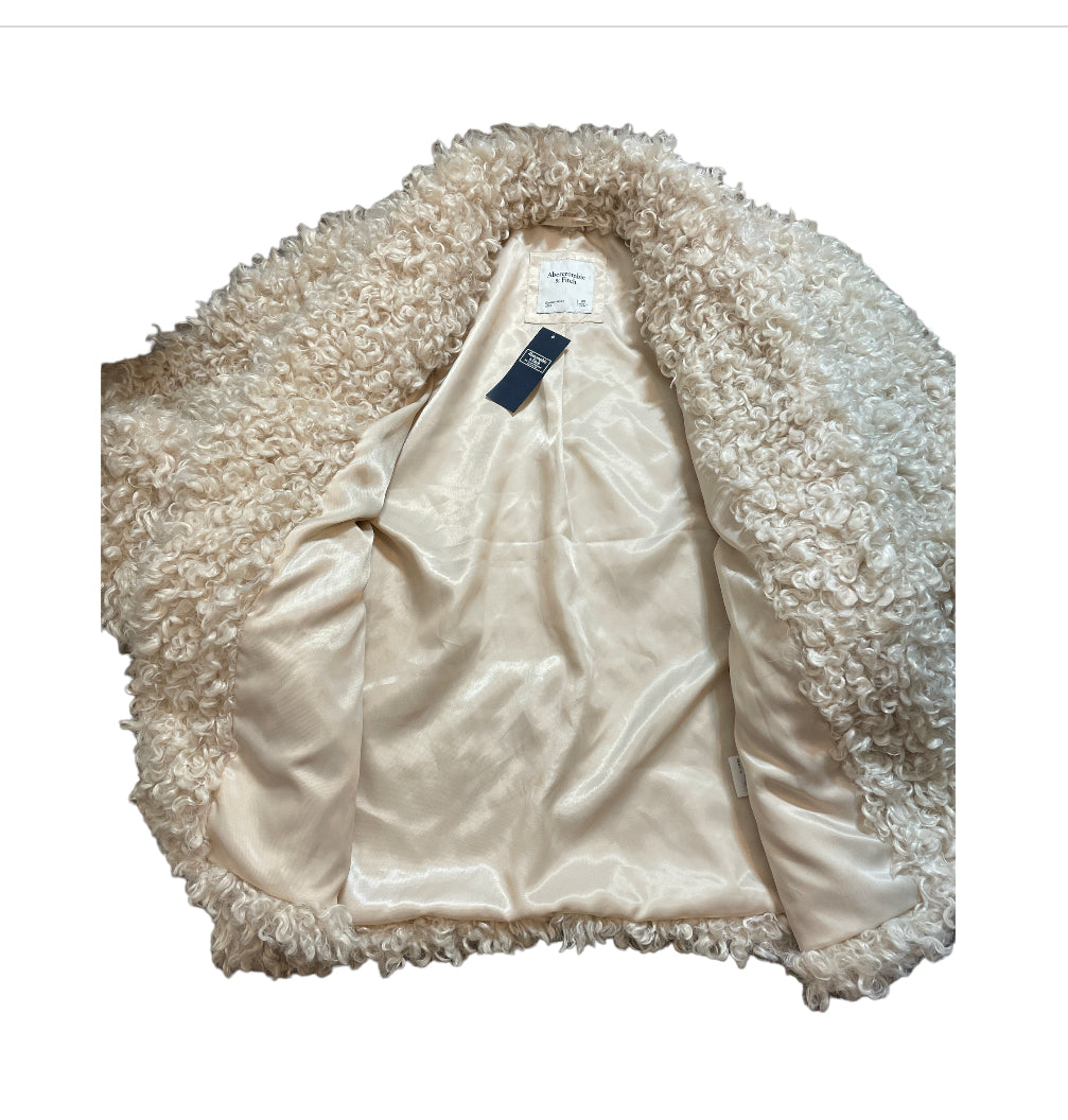 Abercrombie Fitch Faux Mongolian Sheep Plush Heavy Pile Jacket (Medium)