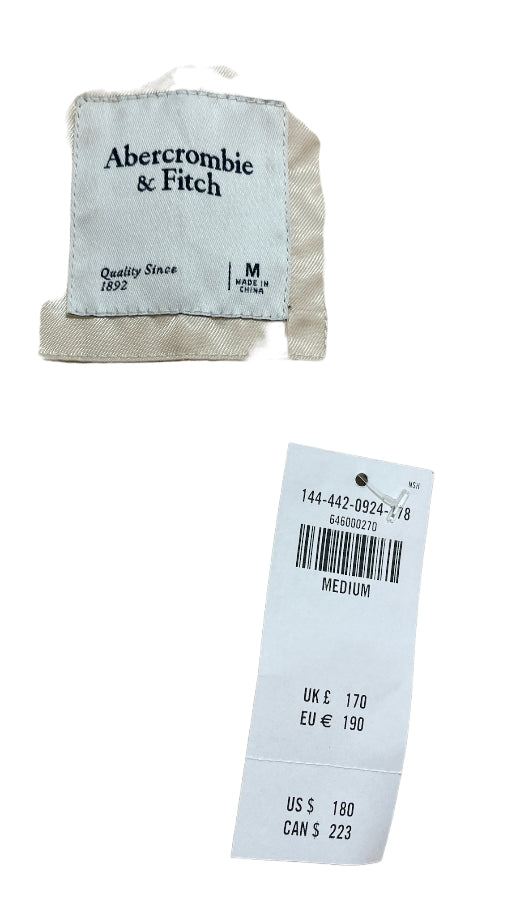 Abercrombie Fitch Faux Mongolian Sheep Plush Heavy Pile Jacket (Medium)