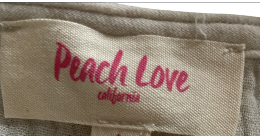 Peach Love Anya Flowy Gauze SunDress (medium)