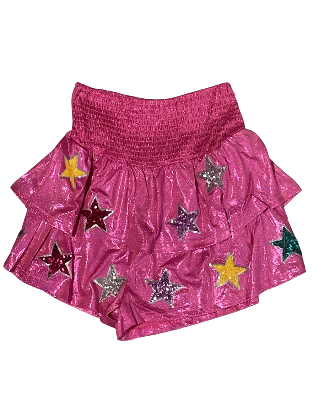 Peach Love California Star Shimmer Shorts (Medium)