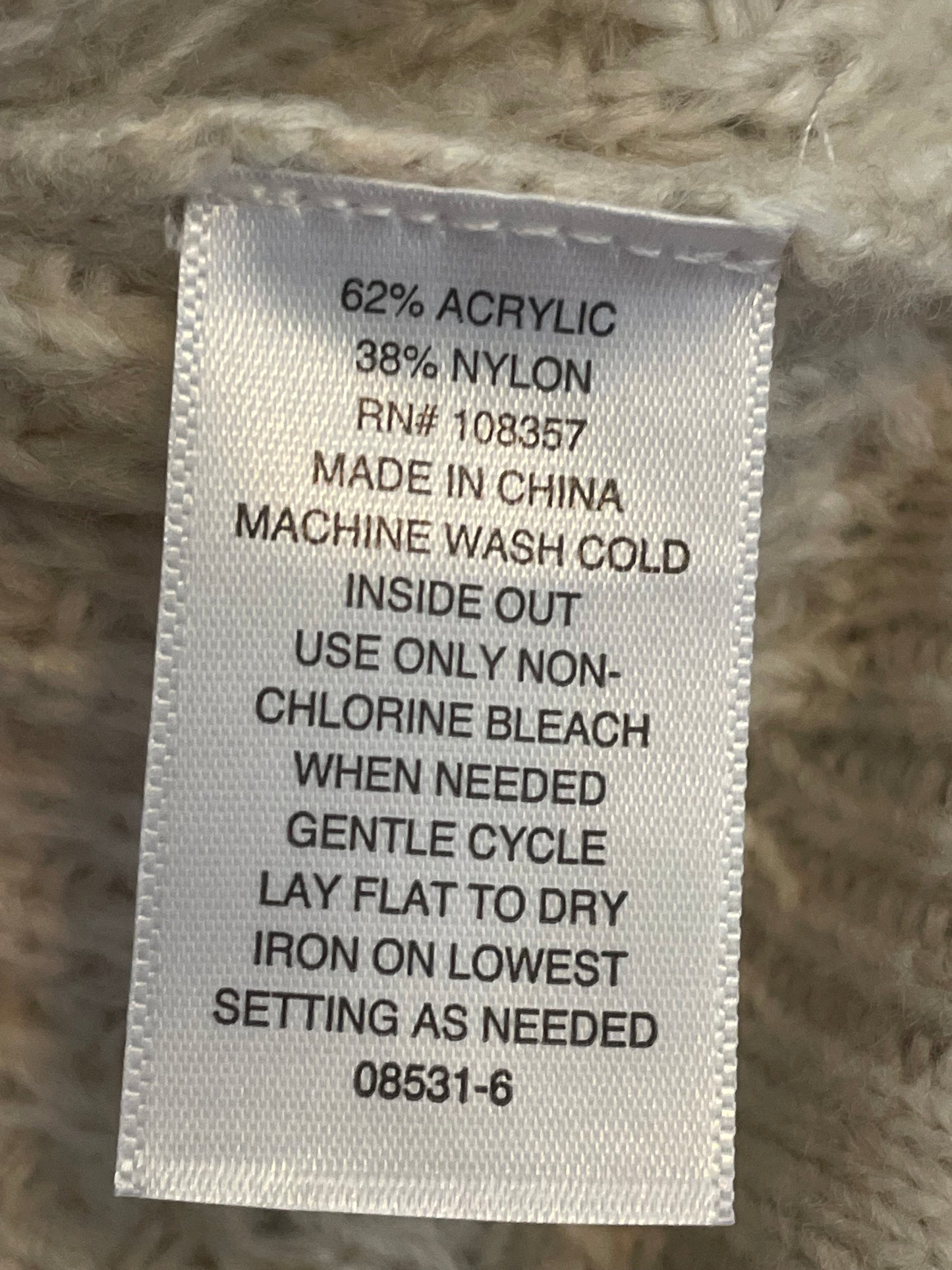 A.N.A. V Neck Oatmeal Waffle Weave Sweater (XX-Large)