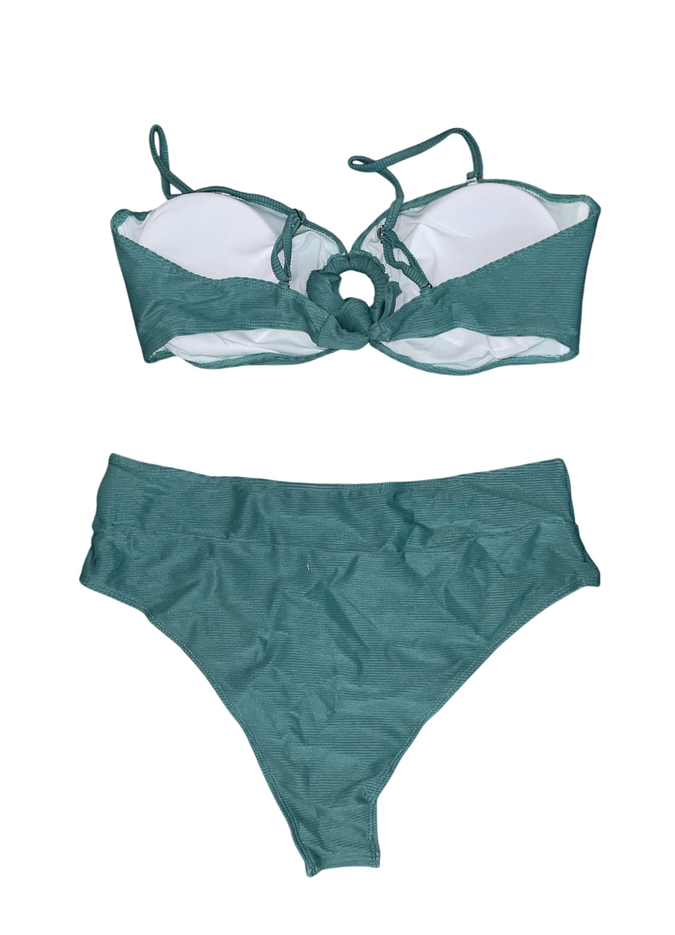 AndTheWhy Two-Piece Bikini Set in Jade Green (2x)