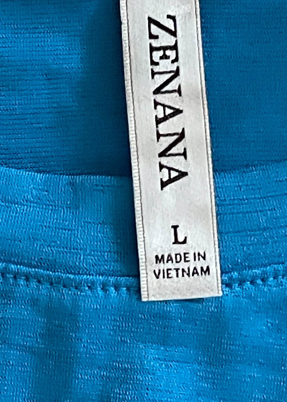 Zenana Electric Blue Lightweight Oversized Sharkbite Hem Top (Large)