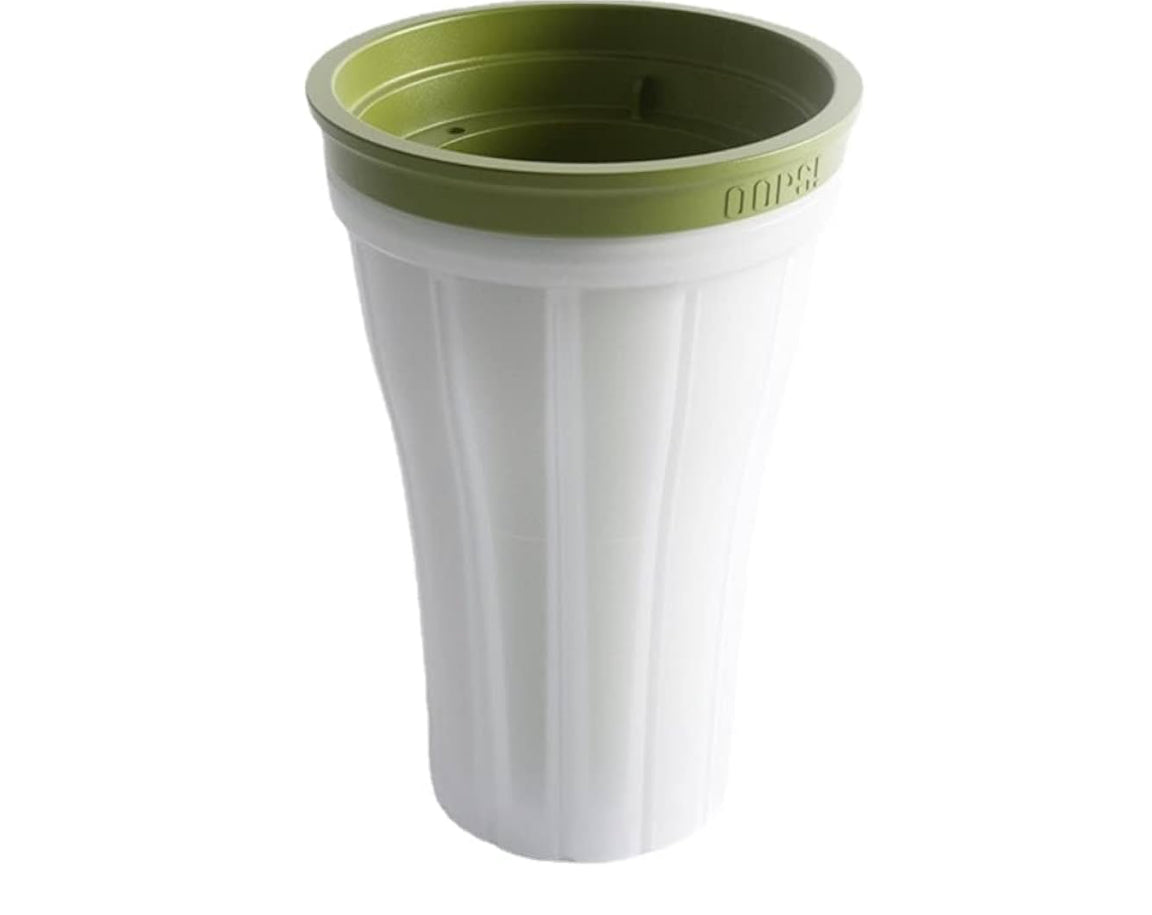 Silicone Slushy Maker Cup Smoothie/ Ice Cream Making Container (Green)
