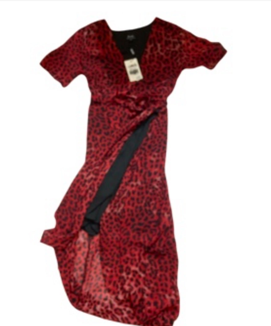 Bardot Leopard Wrap Dress (8)