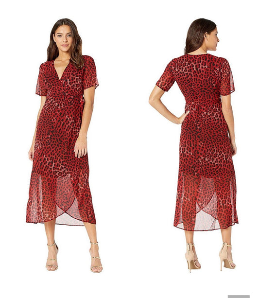 Bardot Leopard Wrap Dress (8)