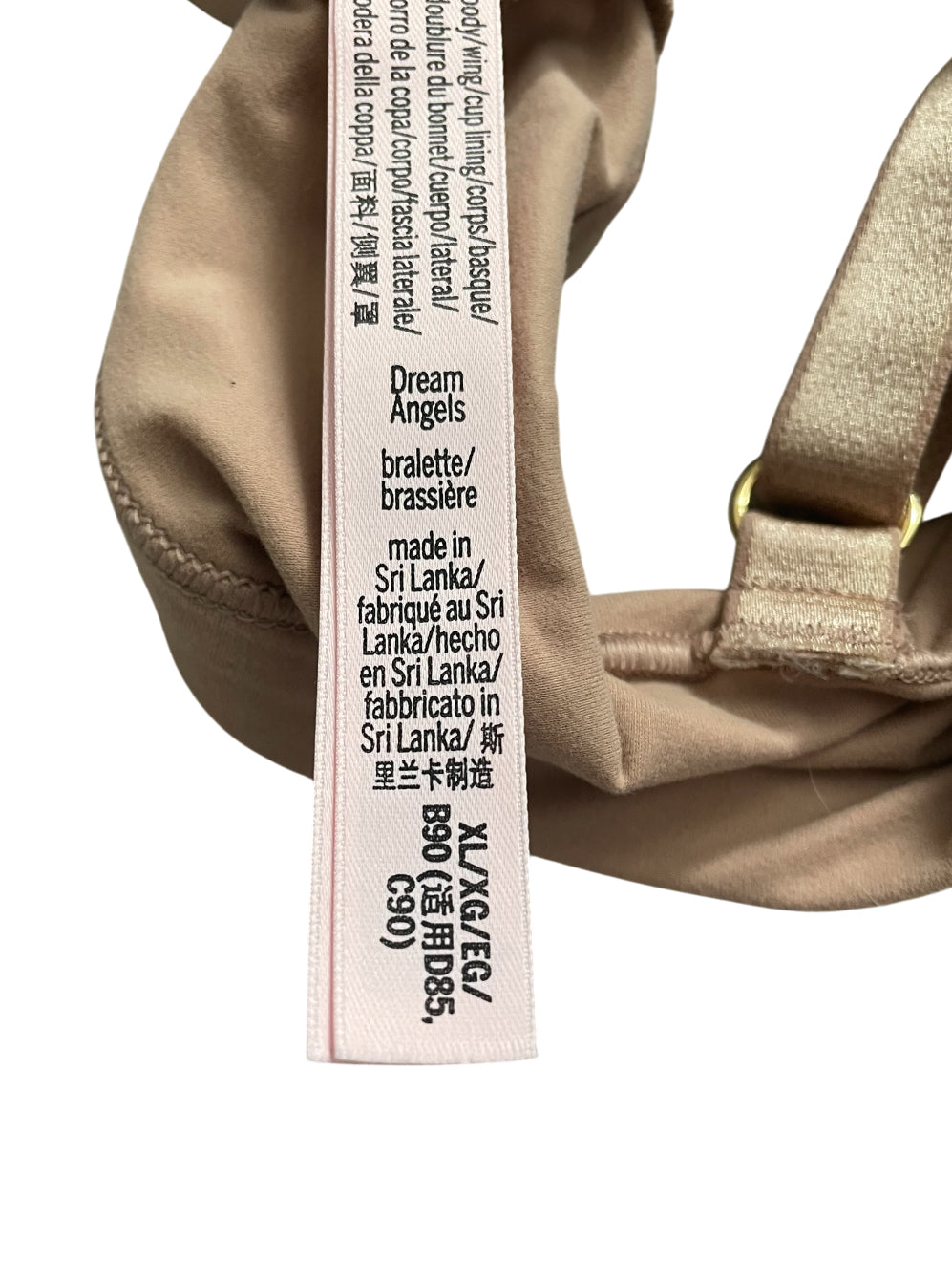 Victoria Secret Dream Angel Triangle Bralette in the shade Nude (XL)