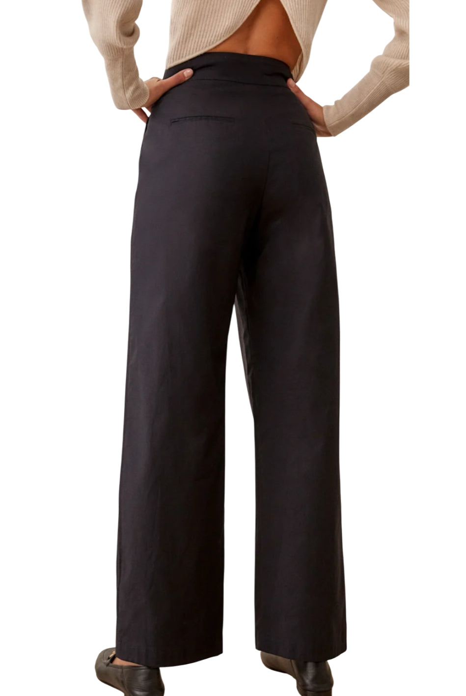 Reformation Roz High Rise Black Pant (12)