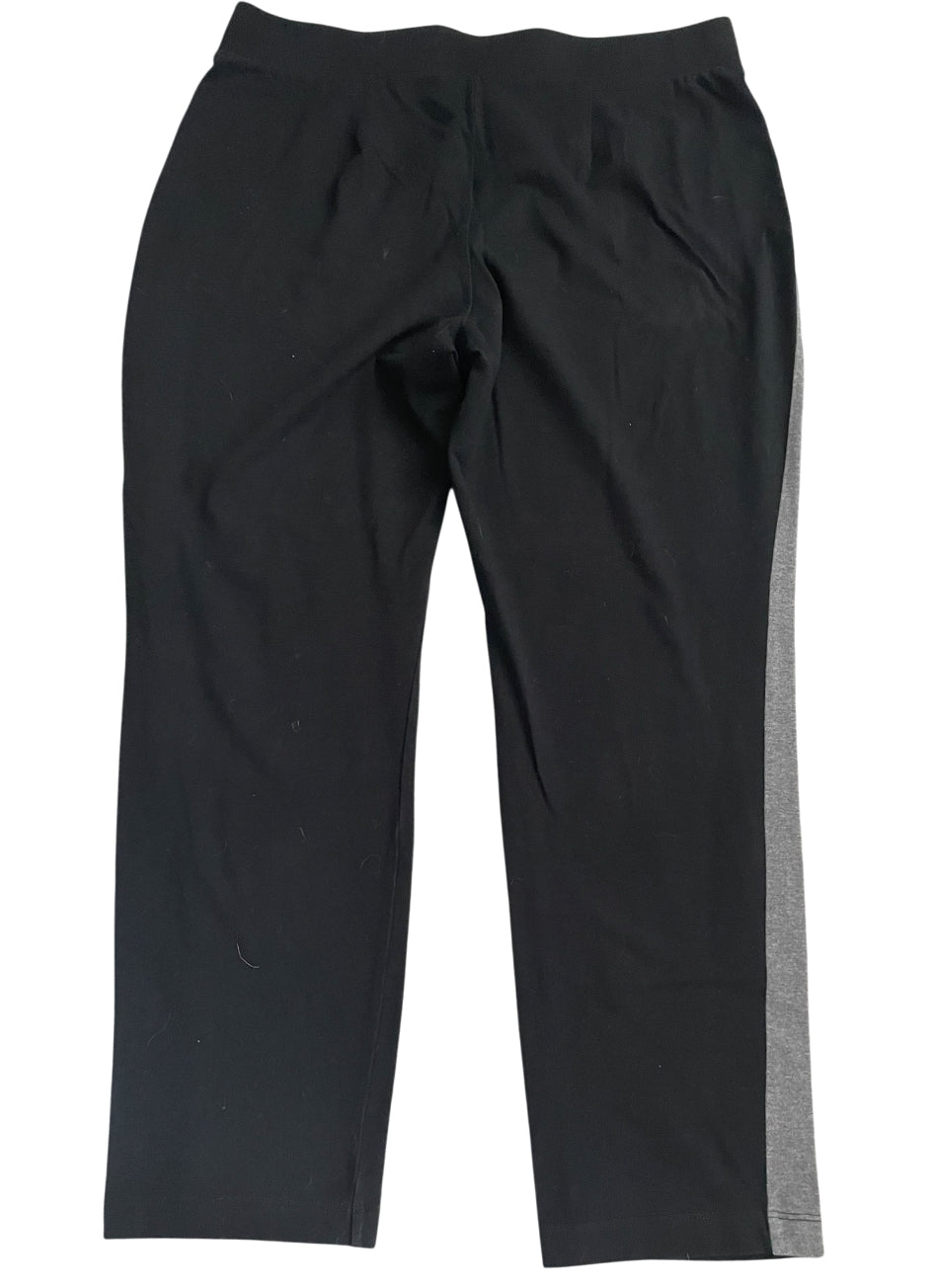 Eileen Fisher Jogger Pants Featuring Grey Side Stripes (Medium)