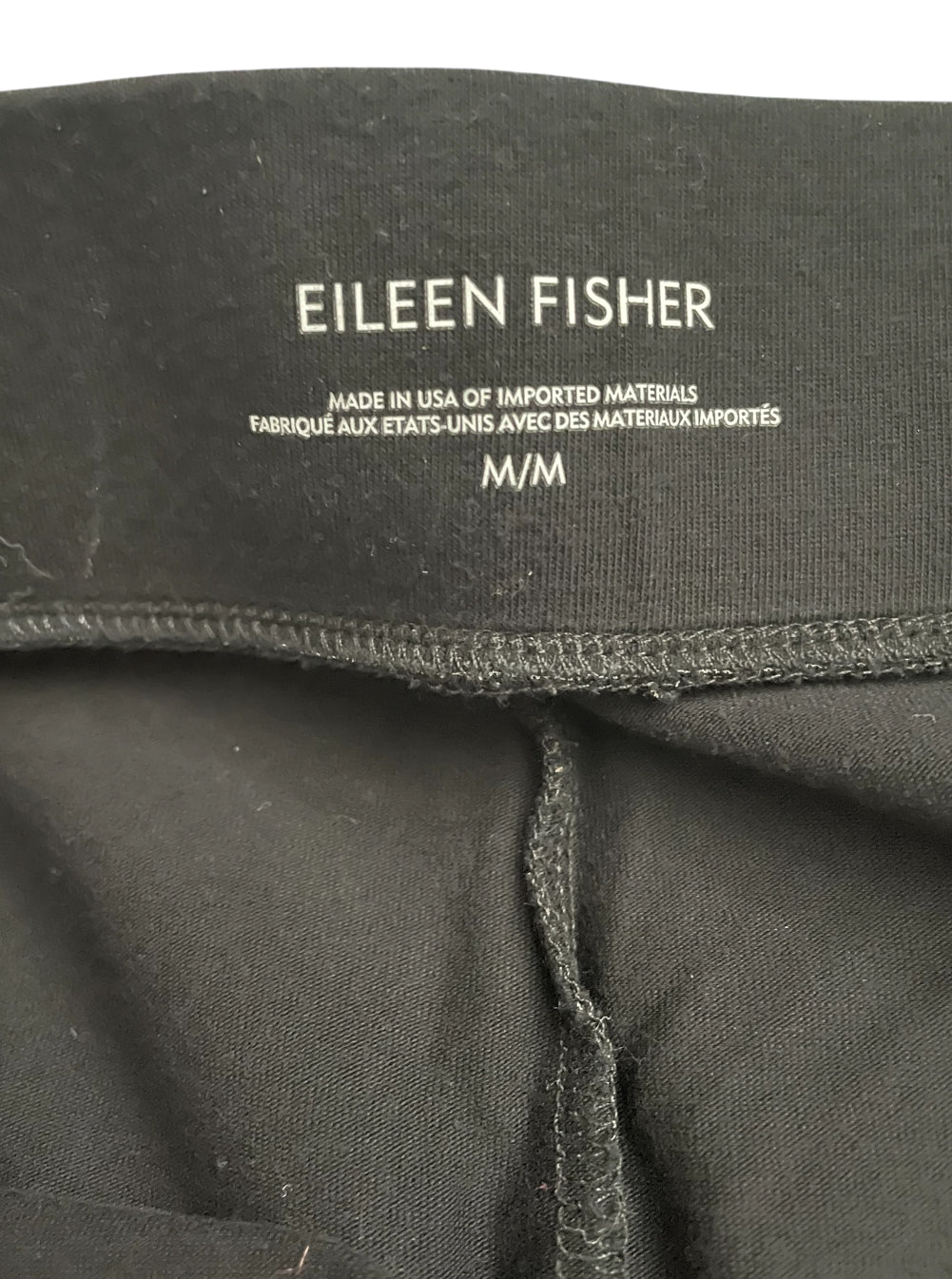 Eileen Fisher Jogger Pants Featuring Grey Side Stripes (Medium)