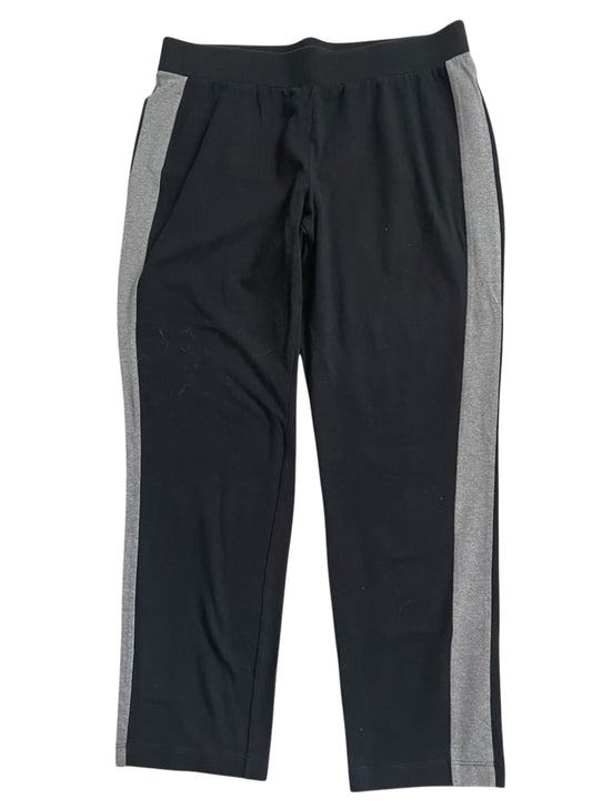 Eileen Fisher Jogger Pants Featuring Grey Side Stripes (Medium)