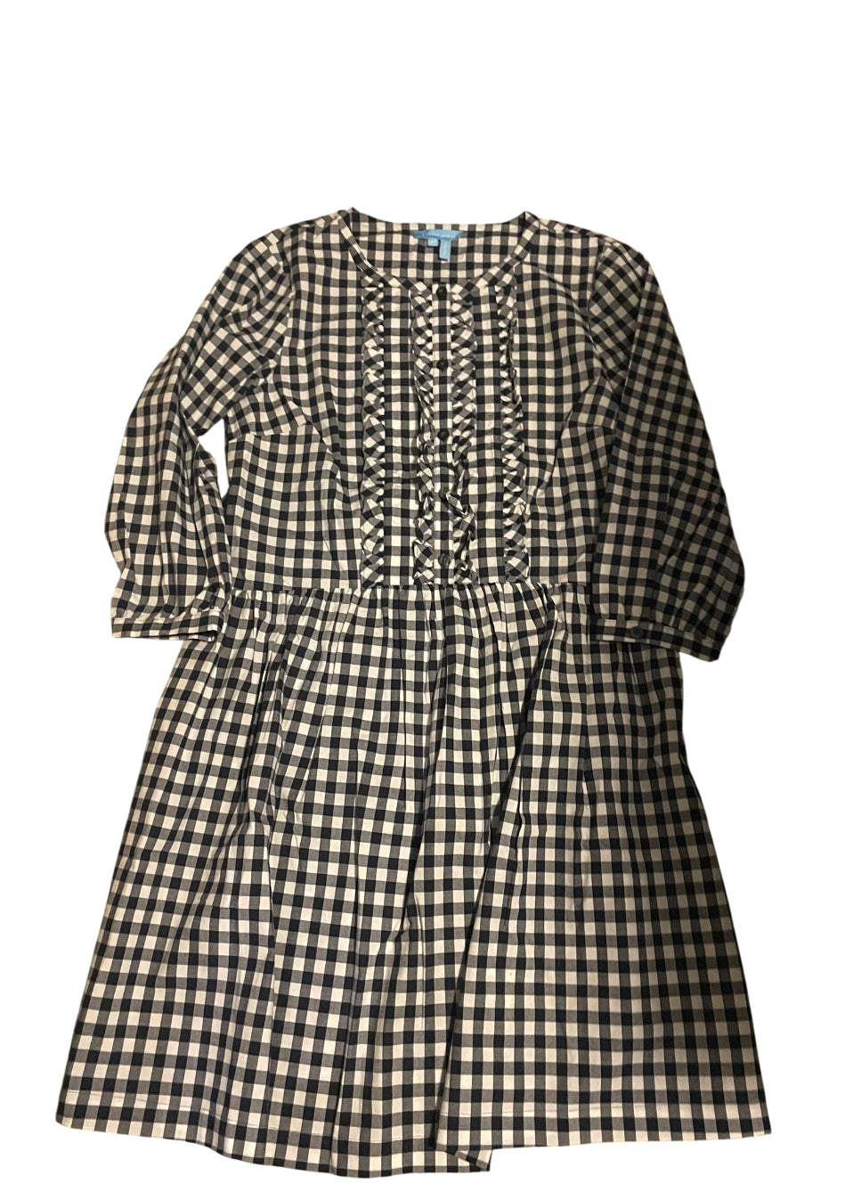Draper James Navy Gingham Dress (X-Small)