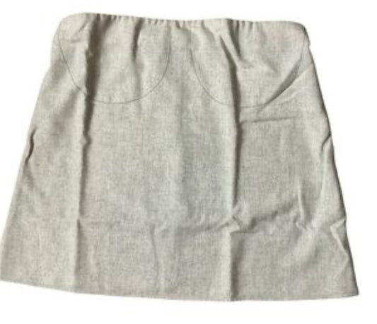 WeWoreWhat Heather Light Gray Wool Blend Strapless Top (18)