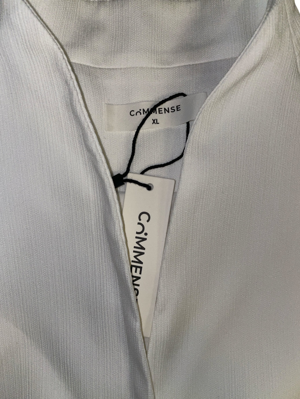 COMMENCE Stand Collar Belted Long Sleeve Blazer (XL)
