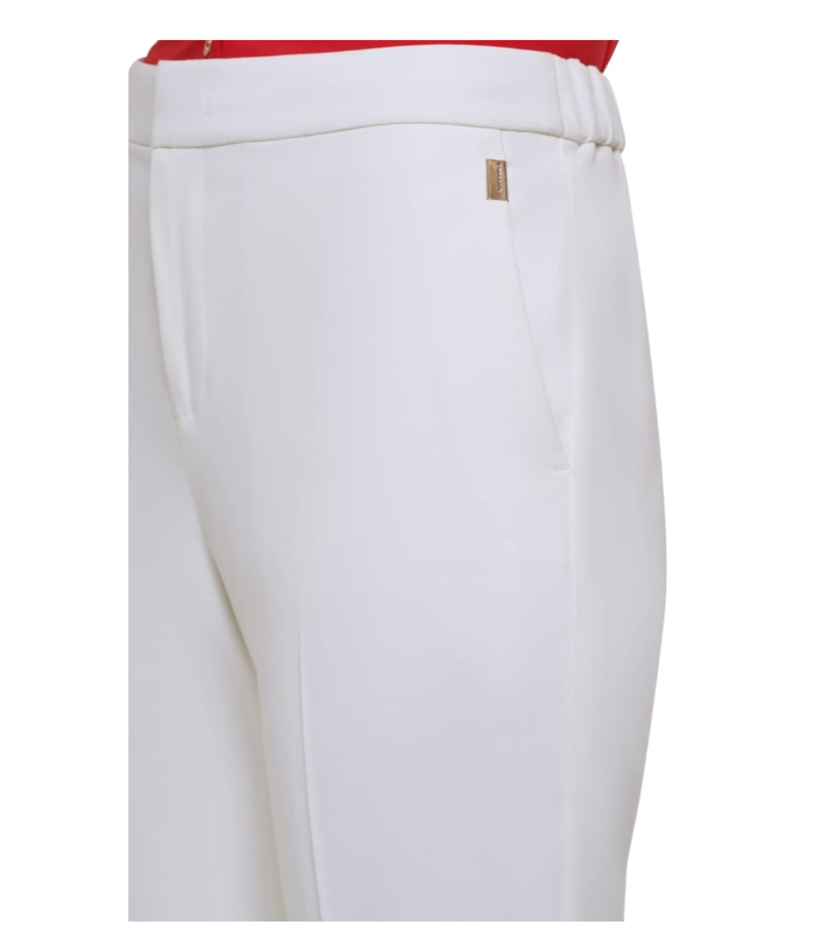 Tommy Hilfiger Cropped Sloane Ankle Pants Ivory (2)