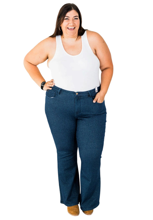 Judy Blue High Waist Flare Jeans Dark Blue Denim (20w)