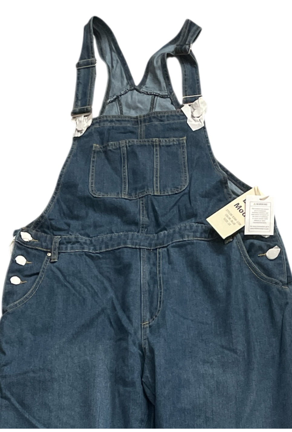 Love Moda Blue Denim Overalls.(1x)