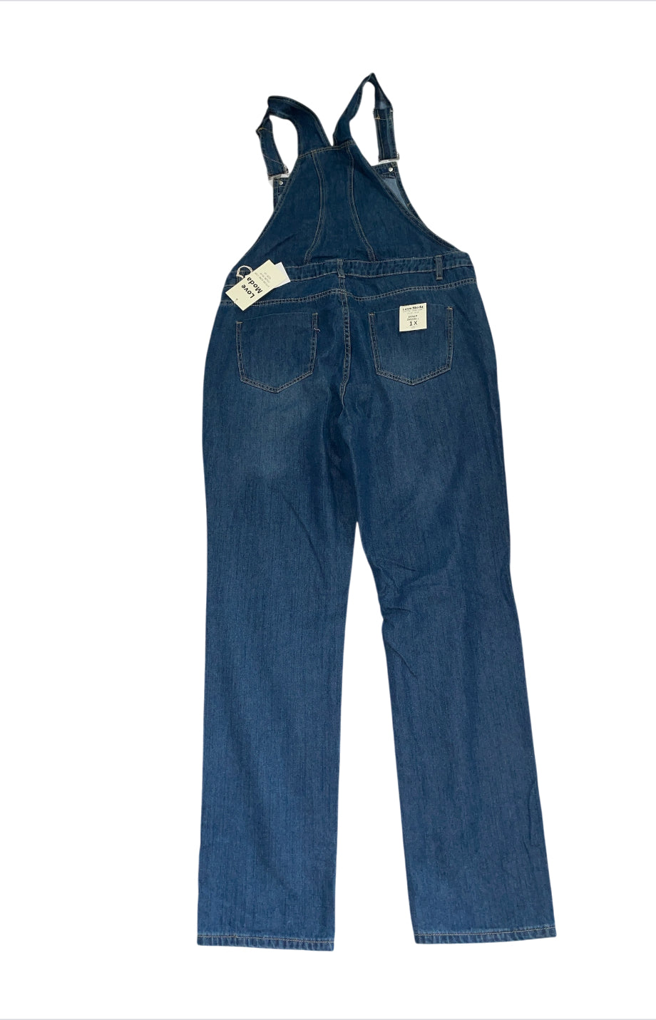 Love Moda Blue Denim Overalls.(1x)