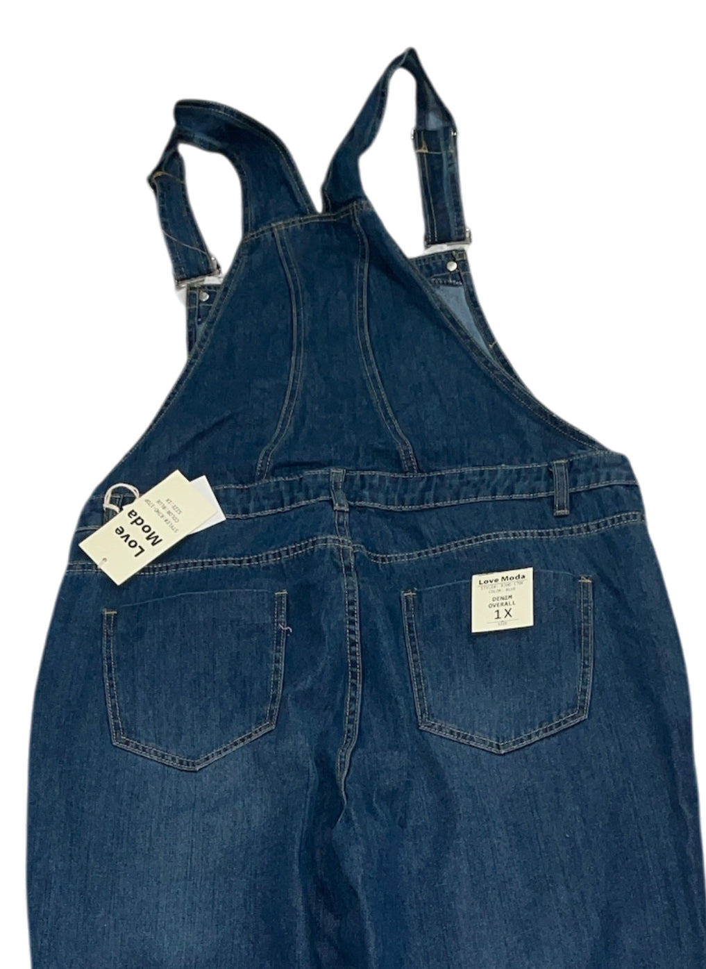 Love Moda Blue Denim Overalls.(1x)
