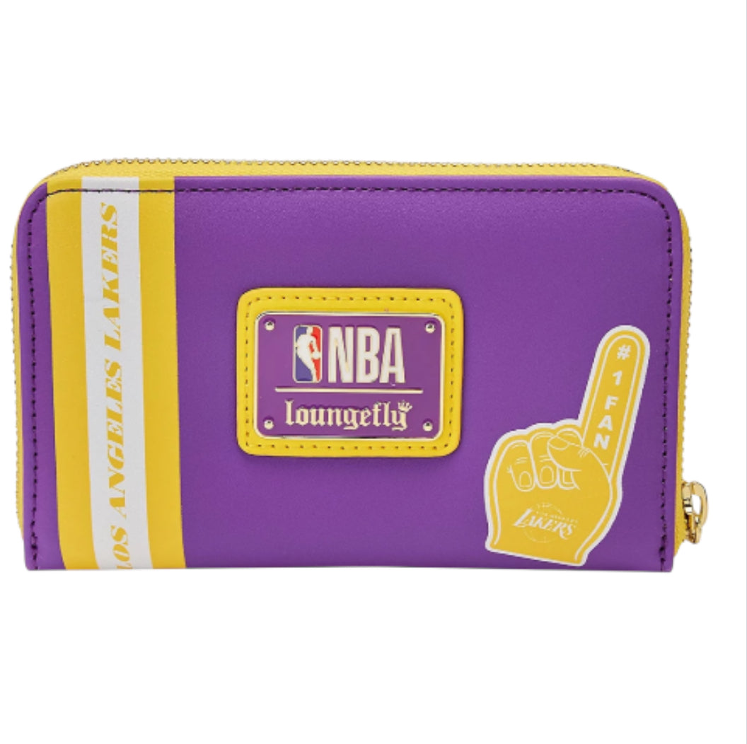 Loungefly Los Angeles Lakers Patches Zip-Around Wallet