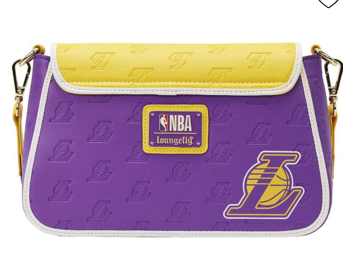 NBA Los Angeles Lakers Loungefly Patch Icons Crossbody Bag