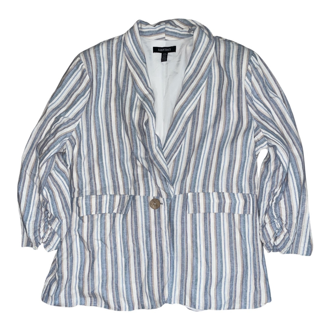 Ellen Tracy Linen Blend Blazer (X-Large)