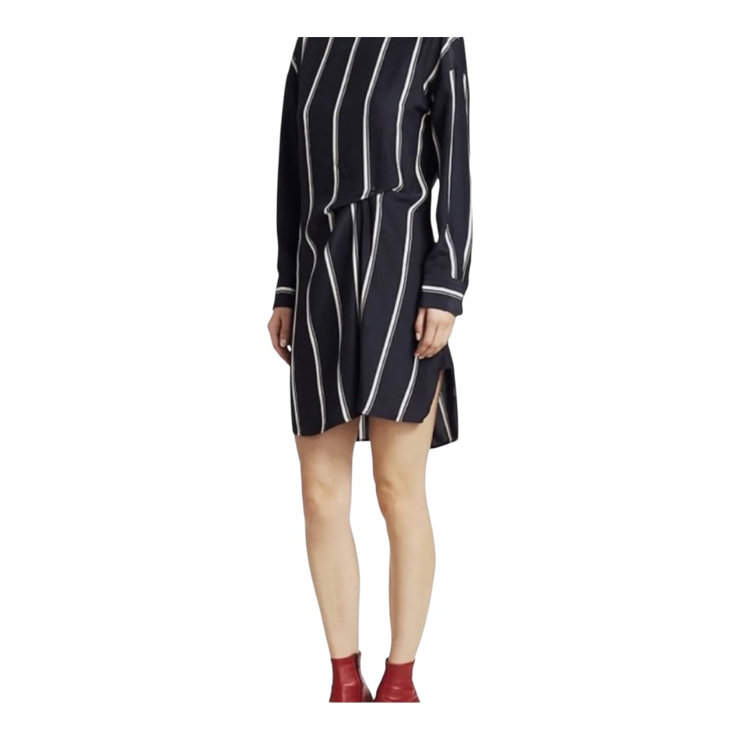 CAARA Navy & White Striped Dress (Small)