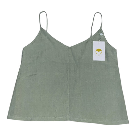 Mermaids The Label Ava Sage Green Linen Top (Medium)