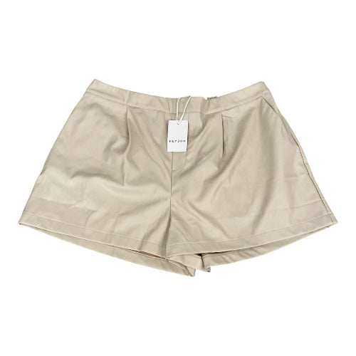 Heyson Faux Leather Light Khaki Shorts (2x)