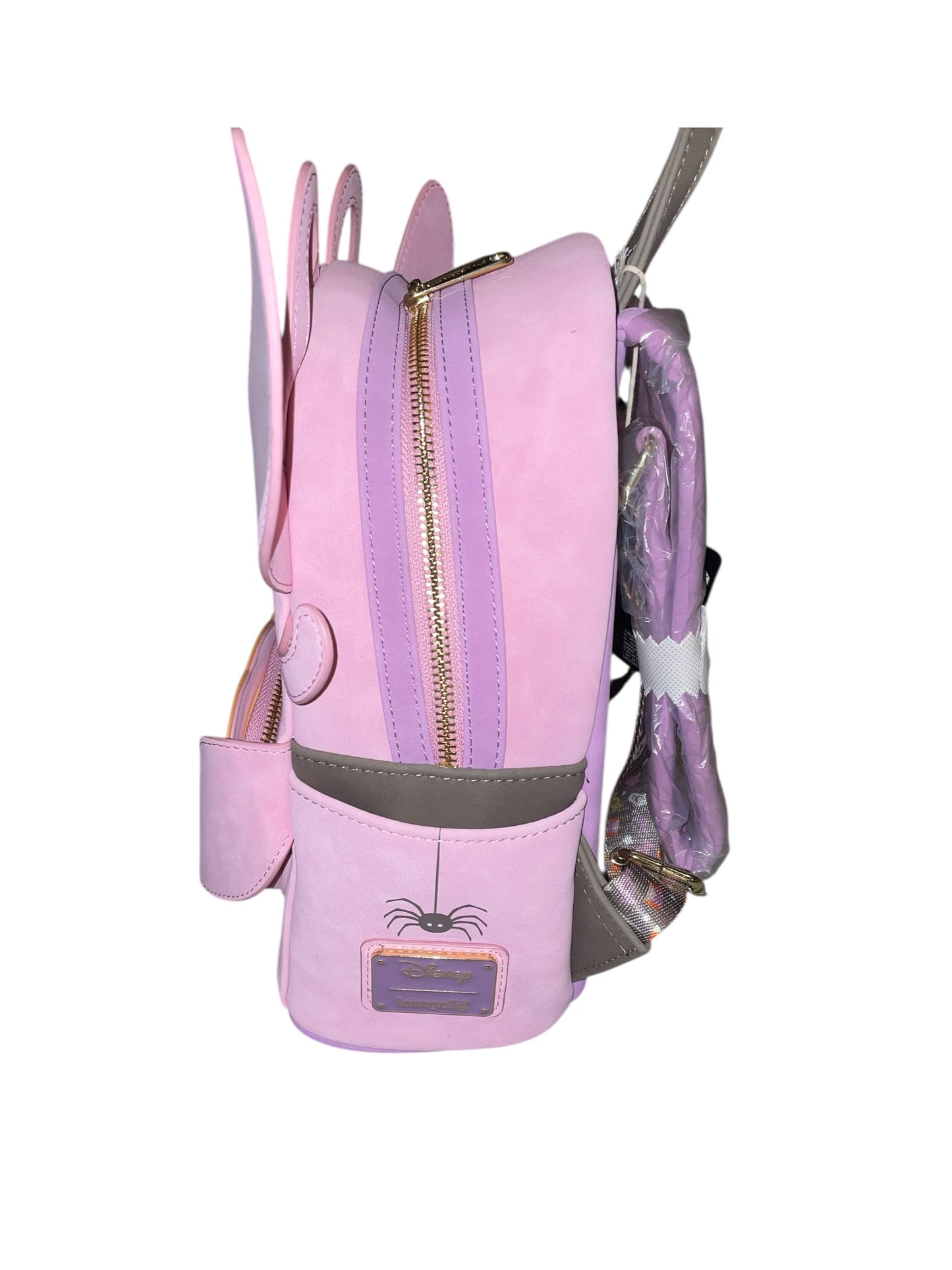 Loungefly Disney Lilo & Stitch Angel Pumpkin Glow-In-The-Dark Mini Backpack.