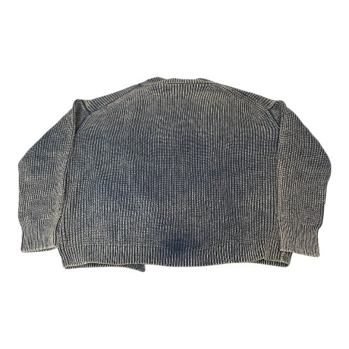 Heyson Washed Cable Knit Patchwork Cardigan(1x)