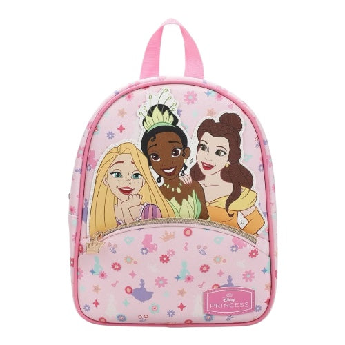 Disney Princess Rapunzel Belle & Tiana Pink Backpack