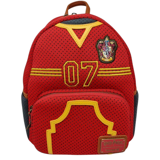 Loungefly Harry Potter Gryffindor Quidditch Uniform Mini Backpack. 