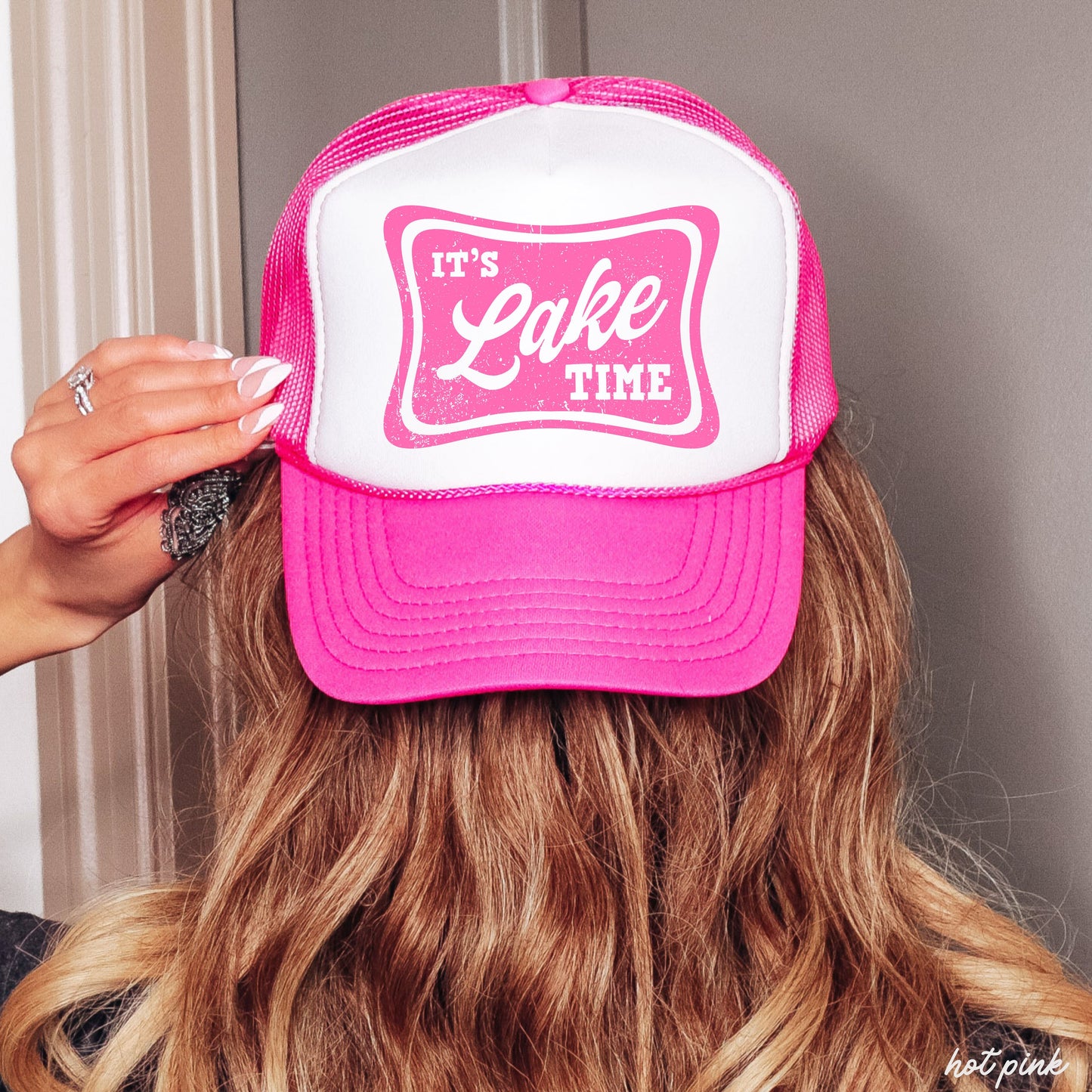 It's Lake Time Trucker Hat *9 COLORS
